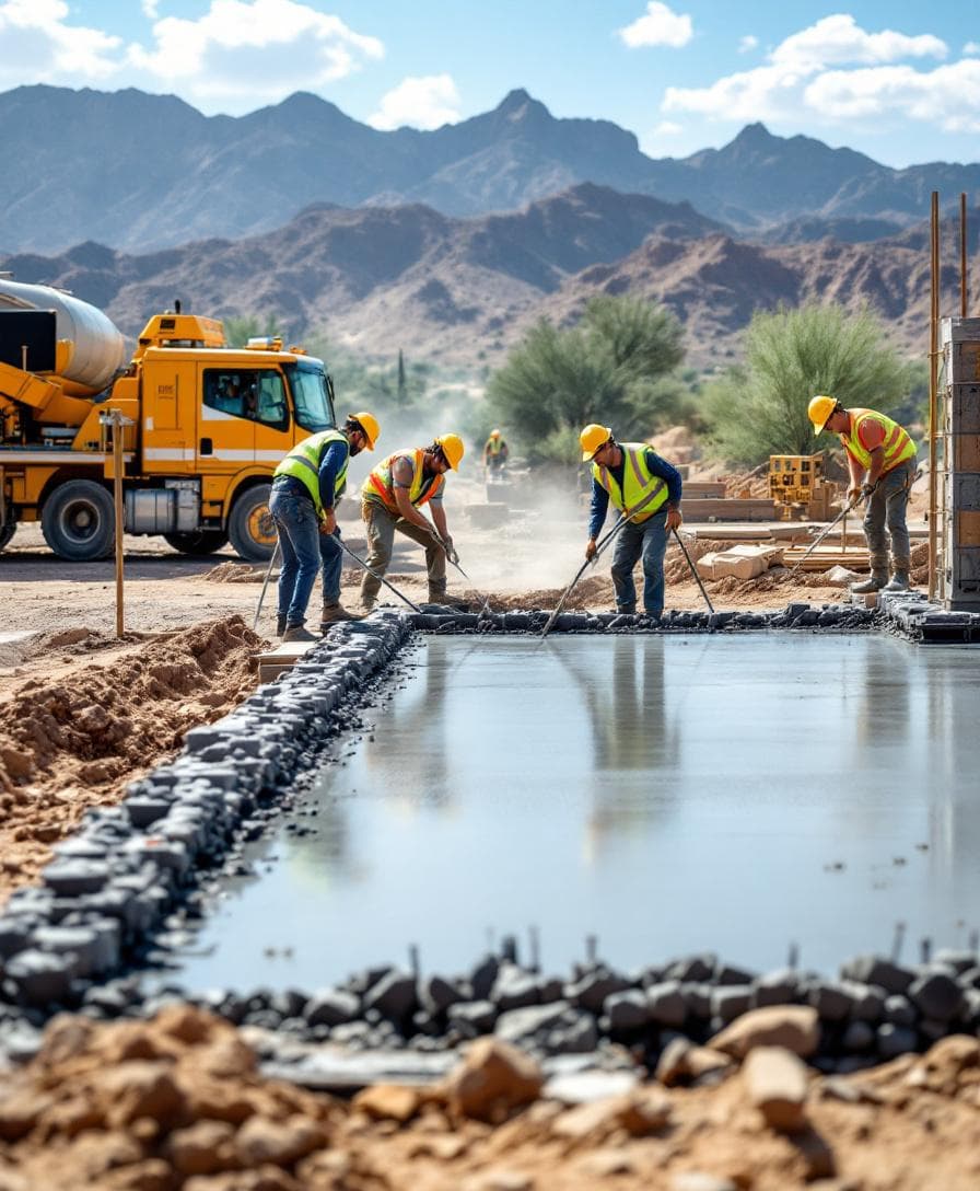 Phoenix Concrete & Paving team at work