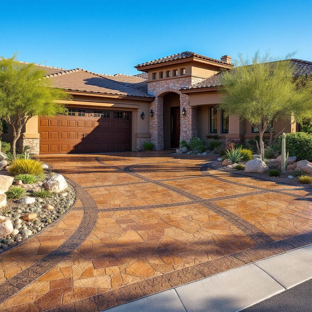 Stamped Driveway